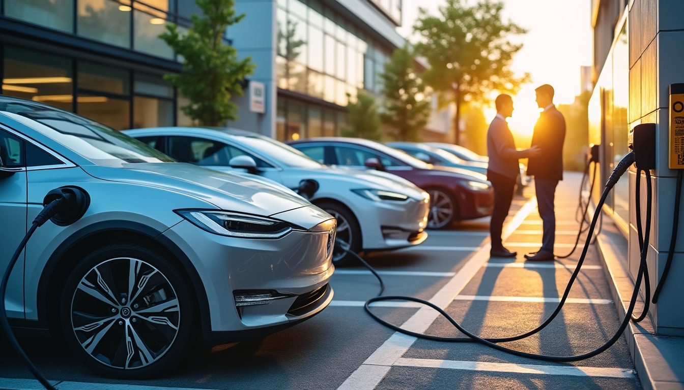 Borne de recharge voiture électrique en entreprise : guide complet
