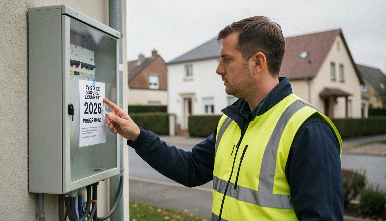 Coupure de courant programmée par Enedis en 2026