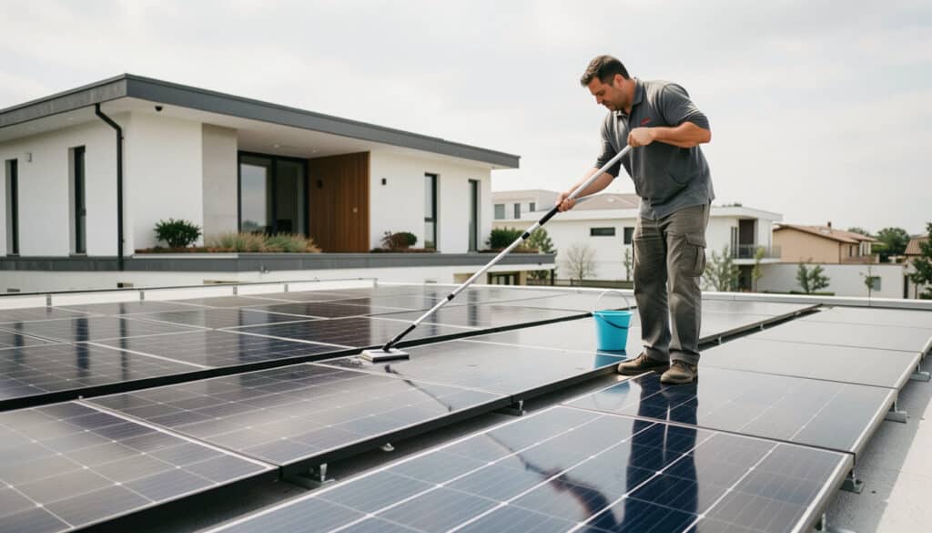 Entretien des panneaux photovoltaïques : méthode et rythme