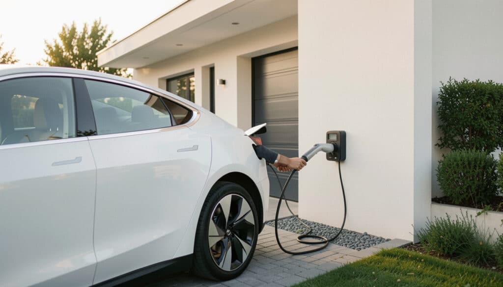 Recharger sa voiture sur une prise domestique chez soi